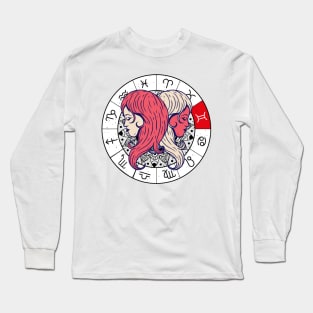 Gemini star sign, zodiac sign horoscope Long Sleeve T-Shirt